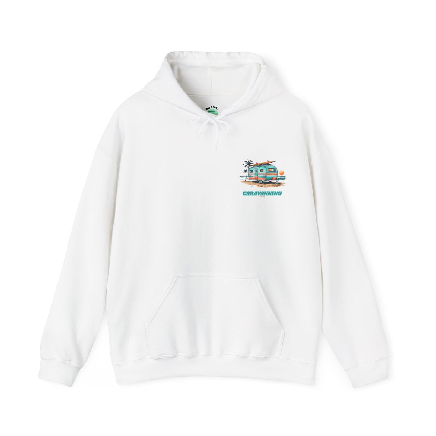 Caravanning For Life Unisex Hoodie - Caravan Lover Hoodie / Caravan Hoodie - Caravaner Hoodie - Small Print (Front)