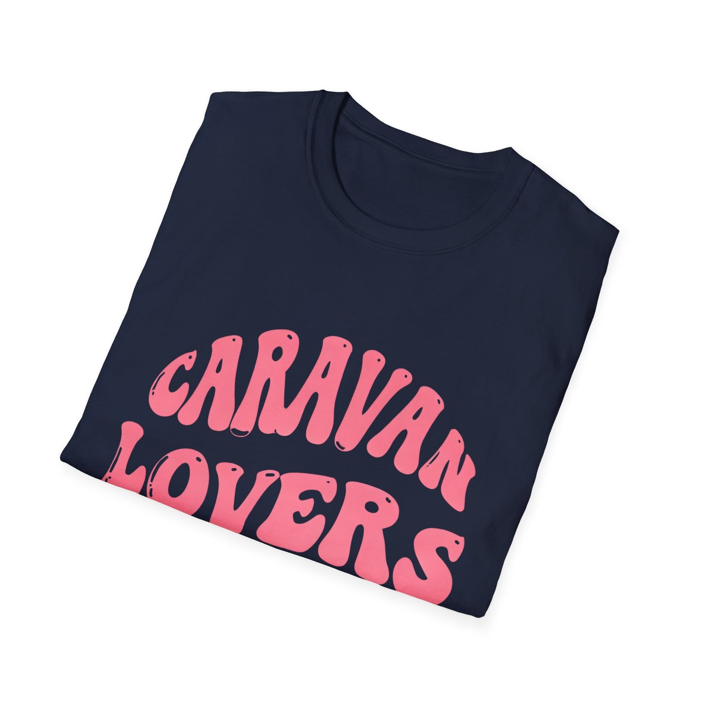 Caravan Lovers Club Unisex Softstyle T-Shirt - Casual Vibe for Travel Enthusiasts