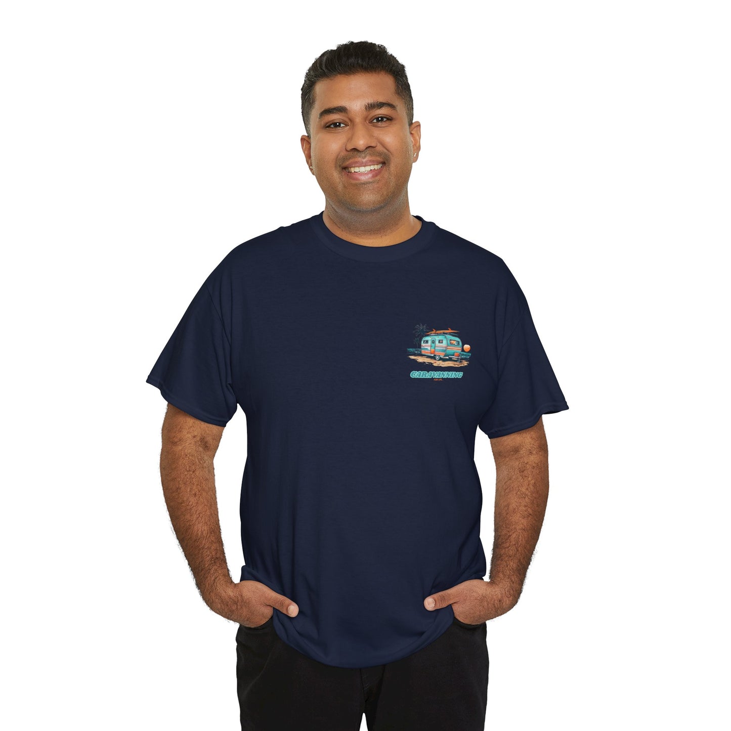 Caravan T-Shirt - Caravanning For Life Unisex T-Shirt - Caravanning T-Shirt - Small Design (Front Print)