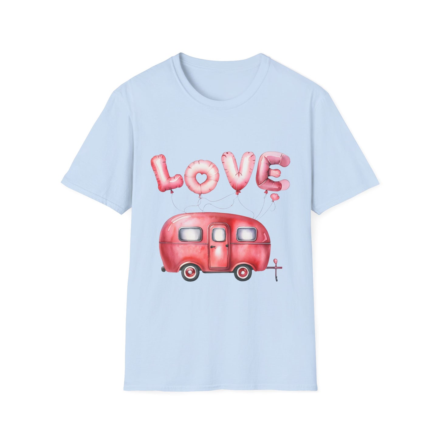 Caravan T-Shirt - Love My Caravan Design T-Shirt - Valentines Day Caravan Gift - Caravan Gift T-Shirt