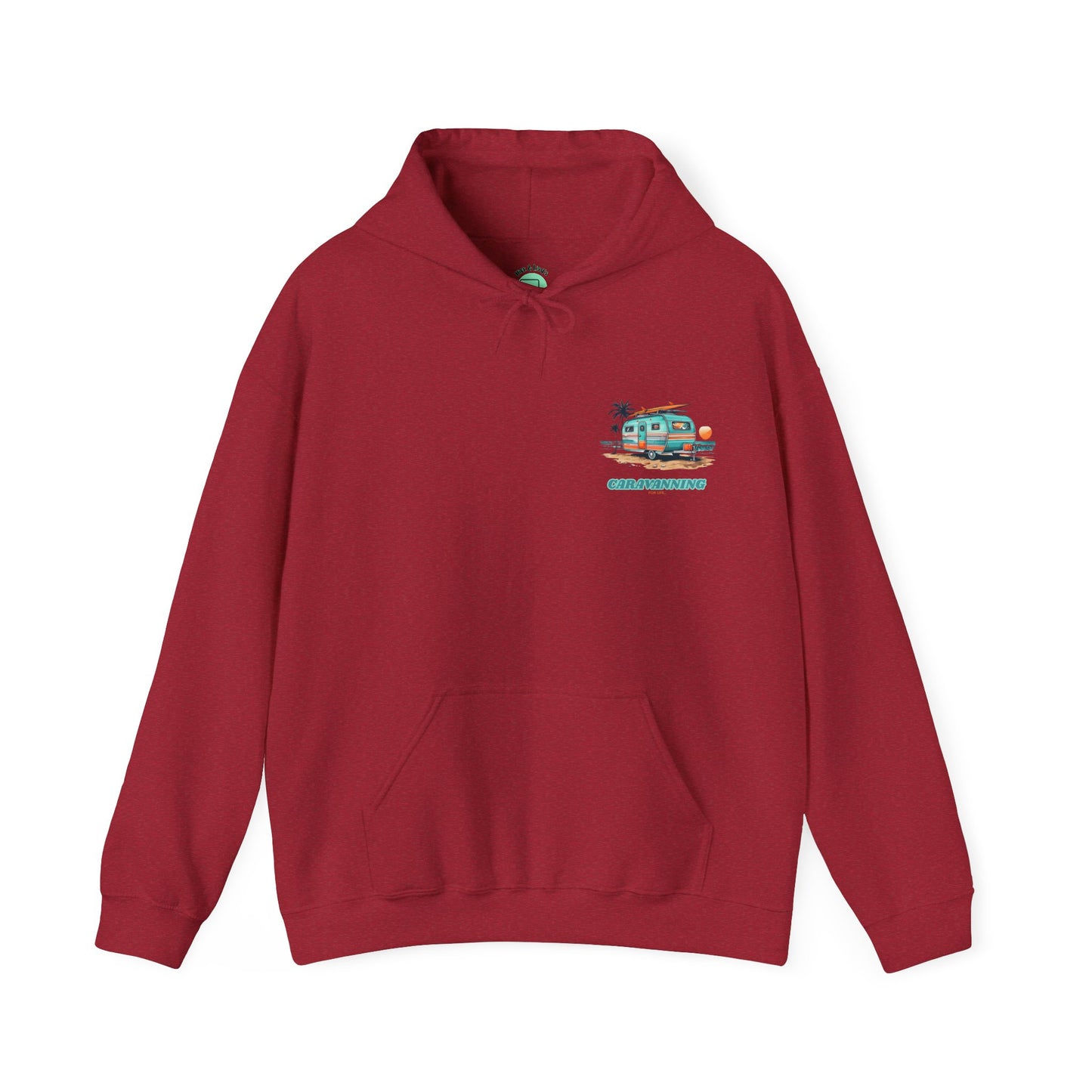 Caravanning For Life Unisex Hoodie - Caravan Lover Hoodie / Caravan Hoodie - Caravaner Hoodie - Small Print (Front)