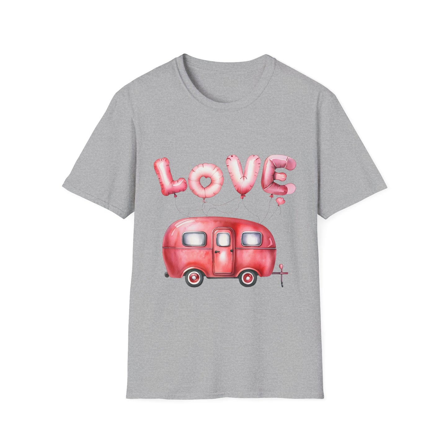 Caravan T-Shirt - Love My Caravan Design T-Shirt - Valentines Day Caravan Gift - Caravan Gift T-Shirt