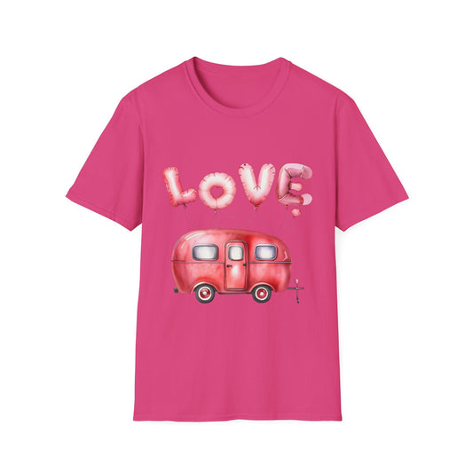 Caravan T-Shirt - Love My Caravan Design T-Shirt - Valentines Day Caravan Gift - Caravan Gift T-Shirt