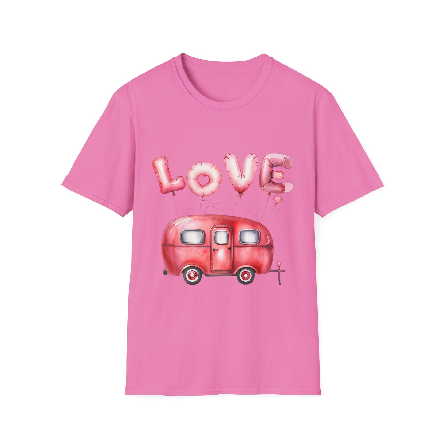 Caravan T-Shirt - Love My Caravan Design T-Shirt - Valentines Day Caravan Gift - Caravan Gift T-Shirt