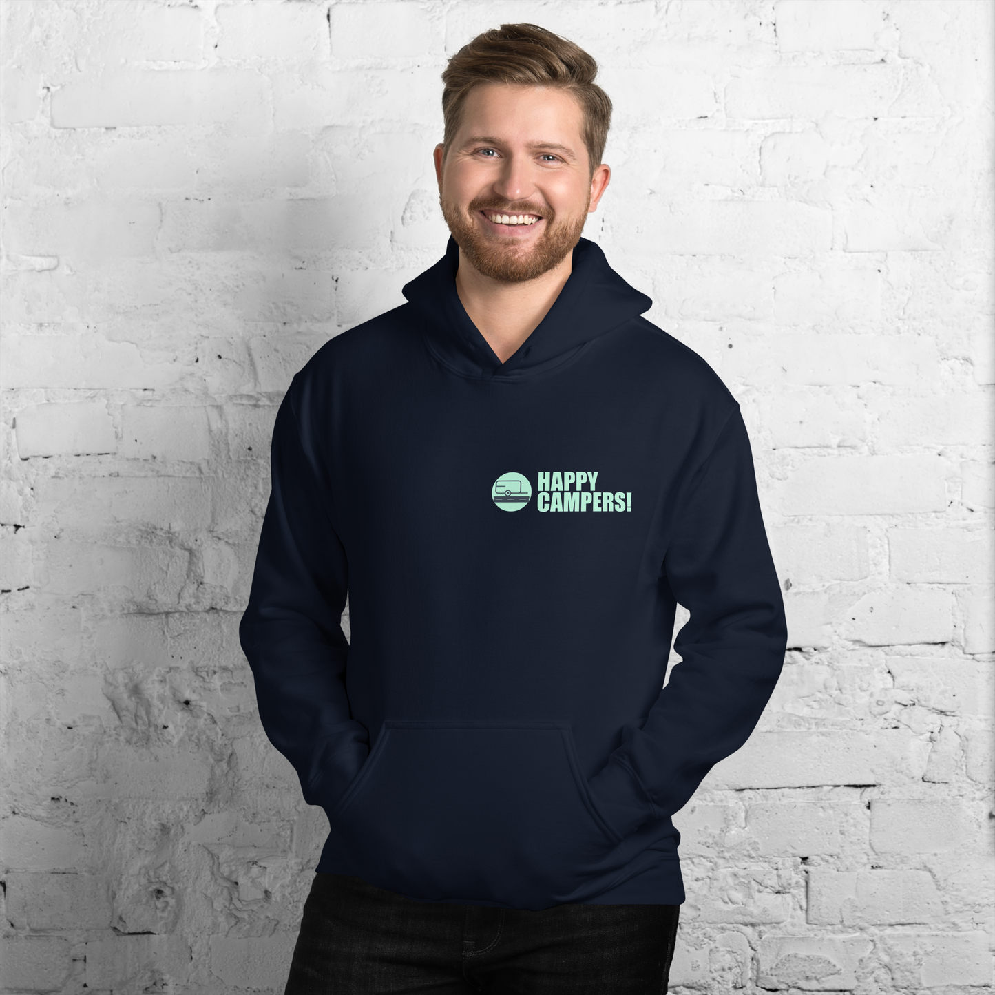 Happy Campers Hoodie - Available in All Sizes - Choose Colour